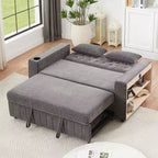 Divano letto estraibile 61.4 Divano convertibile a due posti Divano letto moderno con schienale regolabile per soggiorno, verde