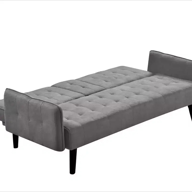 Divano letto da 72", schienale pieghevole convertibile in letto matrimoniale con portabicchieri e tavolino a ribalta