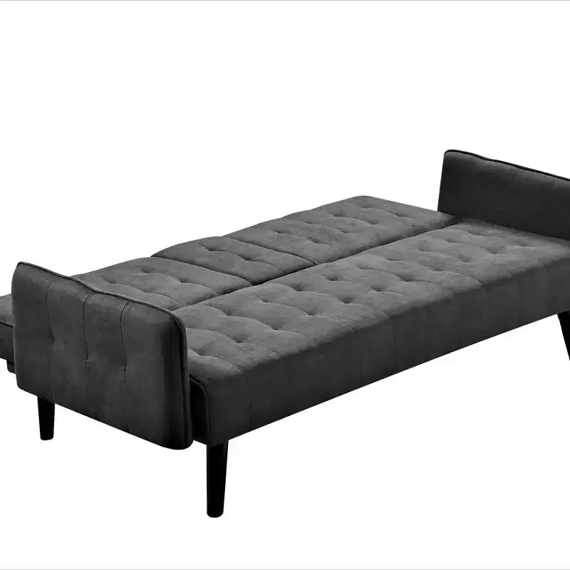 Divano letto da 72", schienale pieghevole convertibile in letto matrimoniale con portabicchieri e tavolino a ribalta