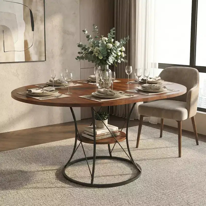 Modern End Table with Drawer - Nightstand for Bedroom & Living Room, Rustic Wood Grain MDF & Tempered Glass Top, Industrial Style Side Table