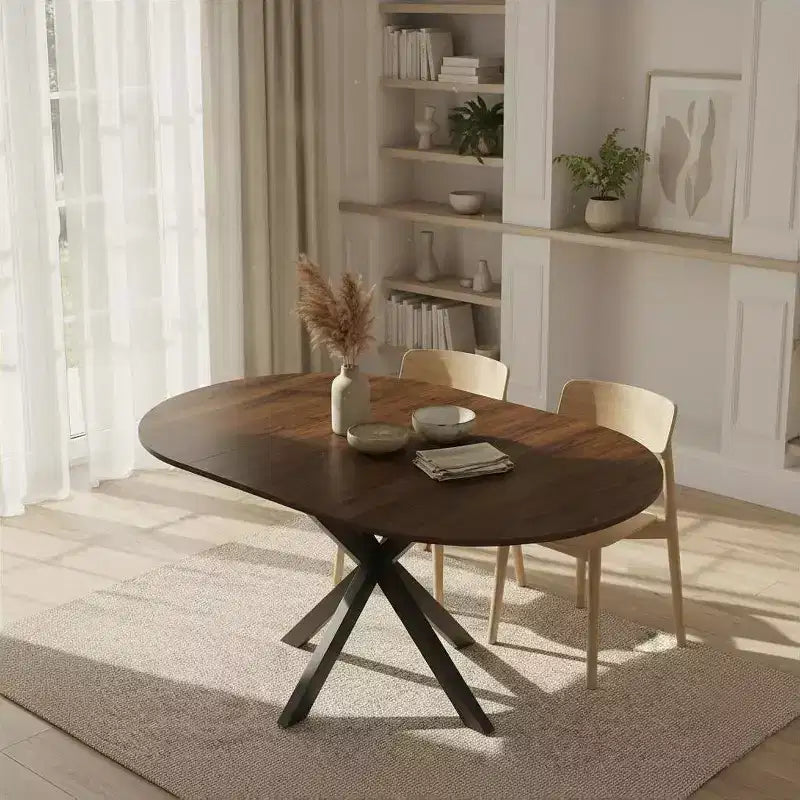 Tavolino Moderno con Cassetto - Comodino per Camera da Letto e Salotto, MDF effetto Legno Rustico e Piano in Vetro Temperato, Tavolino Laterale in Stile Industriale