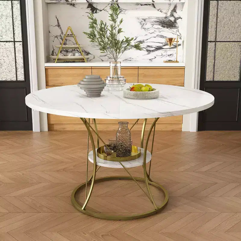 Modern End Table with Drawer - Nightstand for Bedroom & Living Room, Rustic Wood Grain MDF & Tempered Glass Top, Industrial Style Side Table