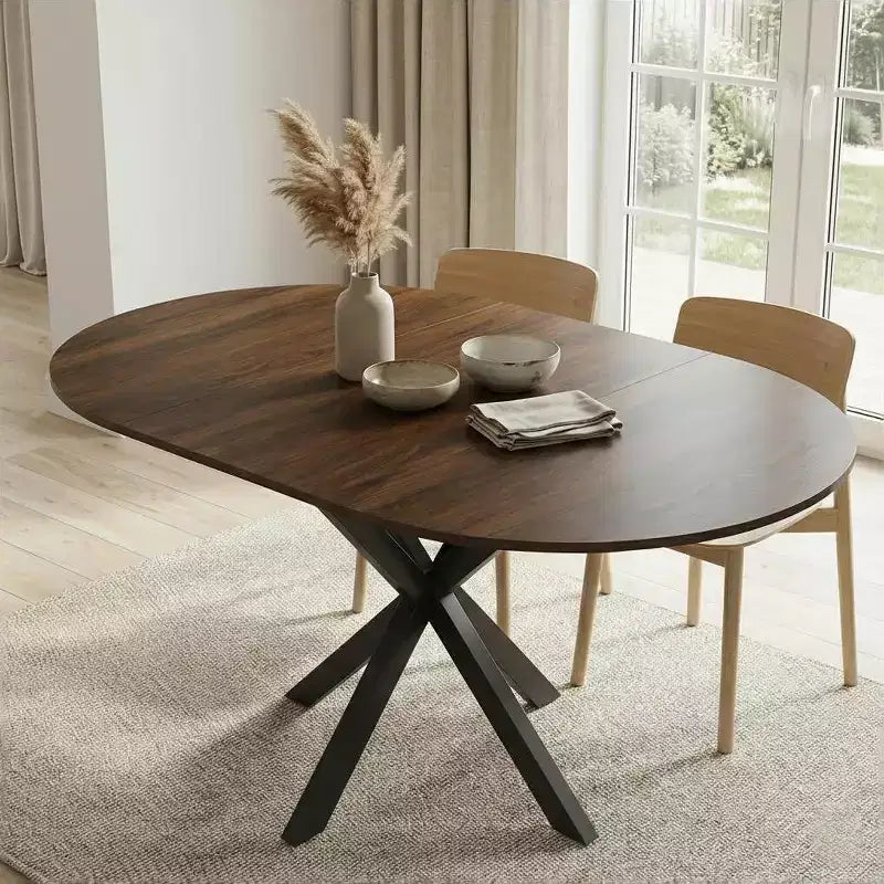 Modern End Table with Drawer - Nightstand for Bedroom & Living Room, Rustic Wood Grain MDF & Tempered Glass Top, Industrial Style Side Table