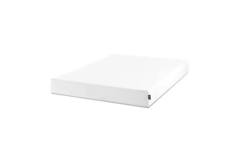 Materasso in memory foam al tè verde, gemello da 8 pollici, senza fibra di vetro, sensazione medio-rigida, sollievo dalla pressione a zone, schiume e tessuto certificati sicuri