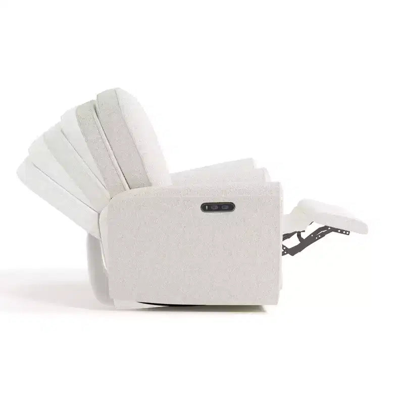 Poltrona reclinabile elettrica di lusso (con funzioni girevole e a dondolo e doppia porta di ricarica USB)
