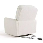 Poltrona reclinabile elettrica di lusso (con funzioni girevole e a dondolo e doppia porta di ricarica USB)