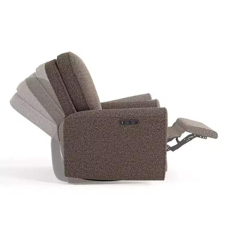 Poltrona reclinabile elettrica di lusso (con funzioni girevole e a dondolo e doppia porta di ricarica USB)