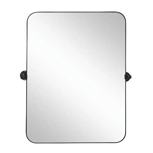 HomeRoots 36 Black Metal Tilting Framed Accent Mirror