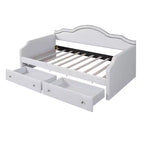 Divano Letto Rivestito in Velluto con 2 Cassetti