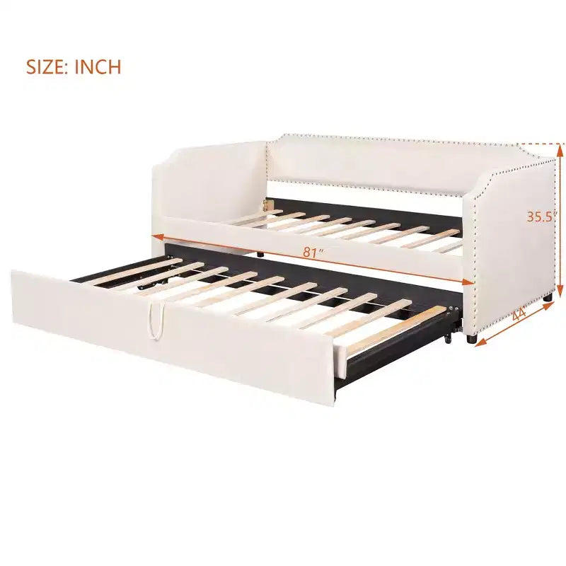 Divano Letto Sherman in Velluto con Letto Estraibile Pop-Up