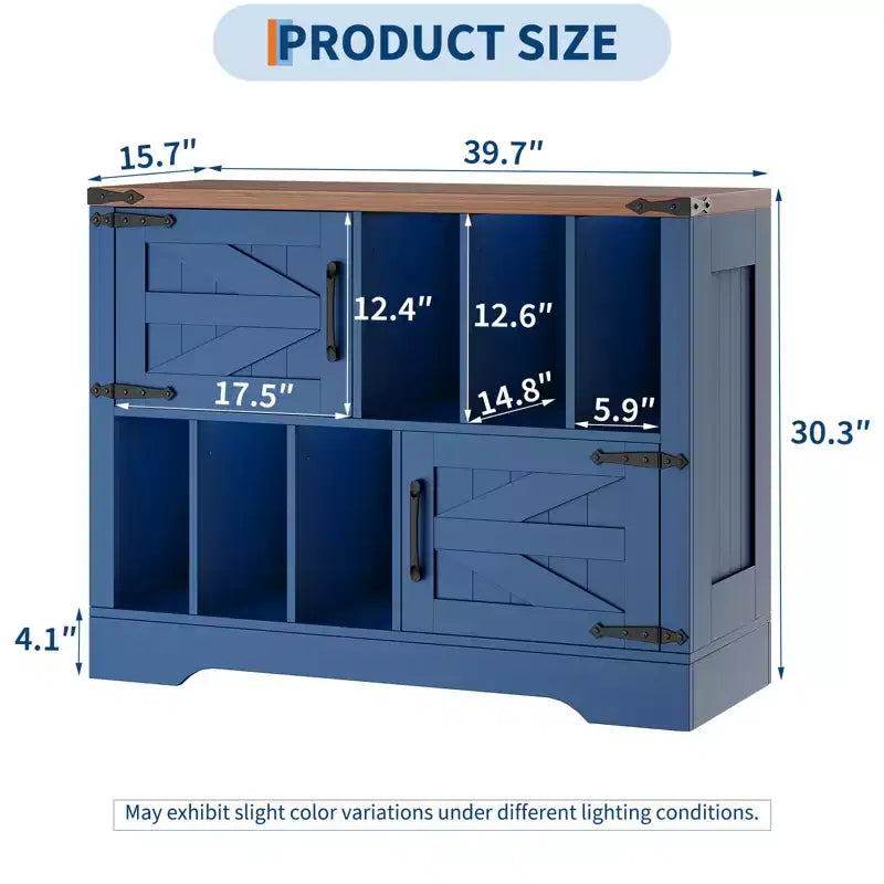 Mobile Contenitore per Vinili Grande, Contiene Oltre 450 Album, Supporto per Giradischi in Legno Stile Fattoria da 99 cm con Ante a Scorrimento, Console Multimediale per Soggiorno