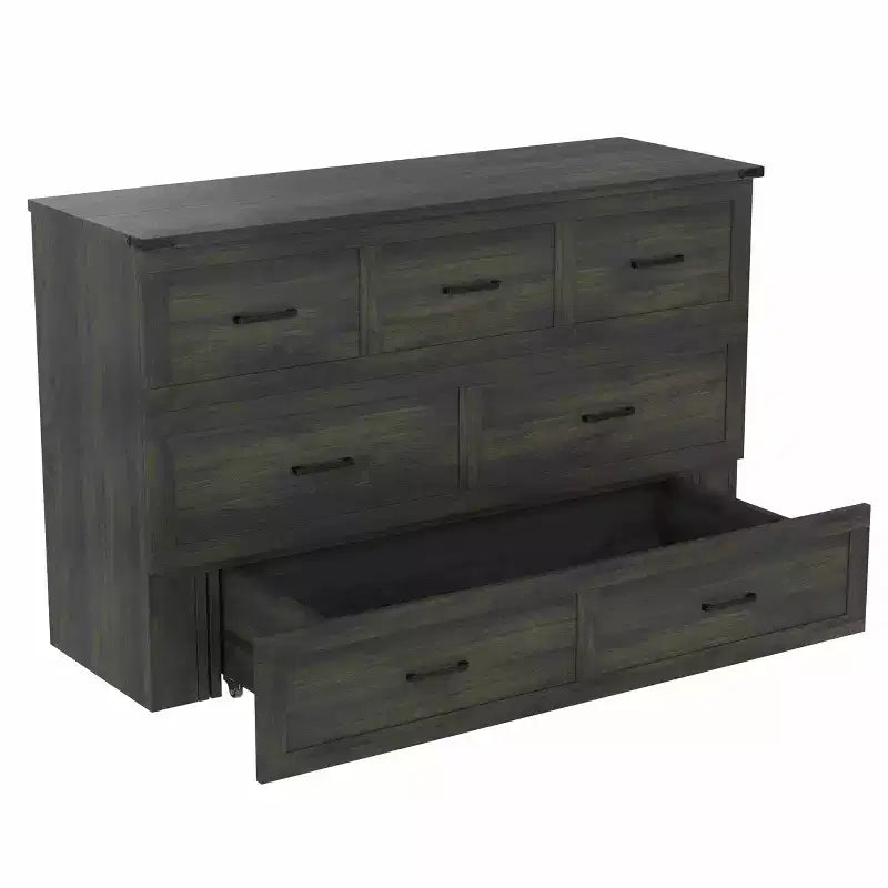 Letto a piattaforma pieghevole Queen Size con stazione di ricarica, cassetto portaoggetti, facile da montare