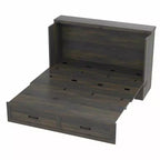 Letto a piattaforma pieghevole Queen Size con stazione di ricarica, cassetto portaoggetti, facile da montare