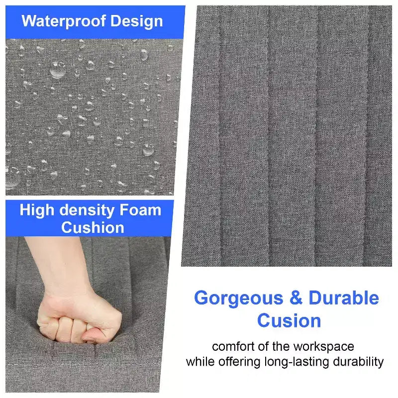 Sedia Criss Cross con Ruote, Senza Braccioli, Sedia da Scrivania Girevole Regolabile in Altezza con Sedile Ampio Imbottito per Ufficio Domestico
