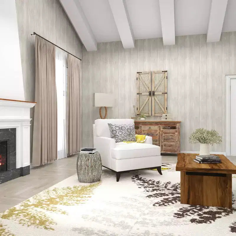 Tavolino Esagonale Decorativo con Intarsi in Concha di Legno